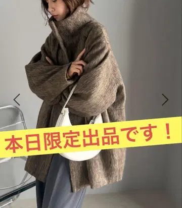 Classical Elf MIX 샤기 미들 기장 코쿤 슬리브 코트