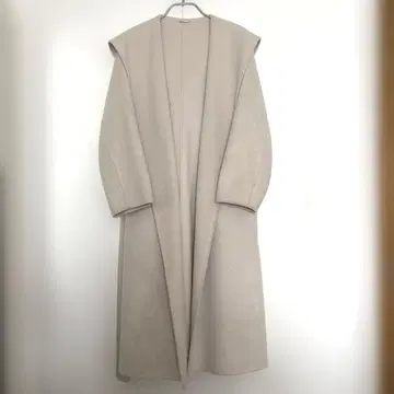 스나이델 후데트 리버 코트 울 베이지 아이보리