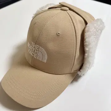 THE NORTH FACE 귀도리 달린 캡 베이지
