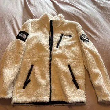 한국 한정판 THE NORTH FACE 플리스 자켓 화이트