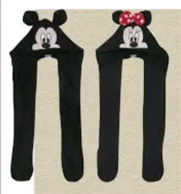 아베일 후드 부착 머플러 미키 미니