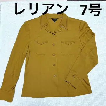 레리안 자켓 블라우스 레트로 겨자색 7호
