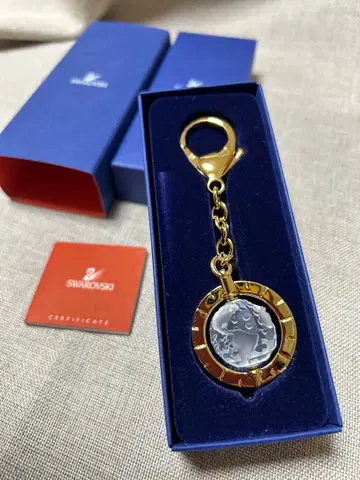 스와로브스키 Swarovski 지구 키링 박스 포함
