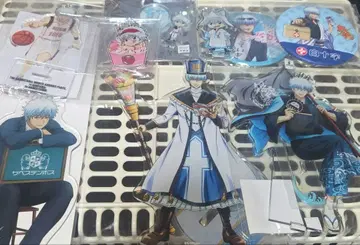 은혼 사카타 긴토키 아크릴 스탠드 캔 배지 9개