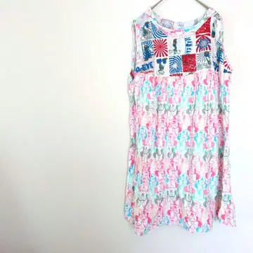 1점 슬리브리스 원피스 튜닉 뽀빠이 미니 귀여운 세련된