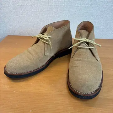 URBAN RESEARCH 베이지 스웨이드 부츠