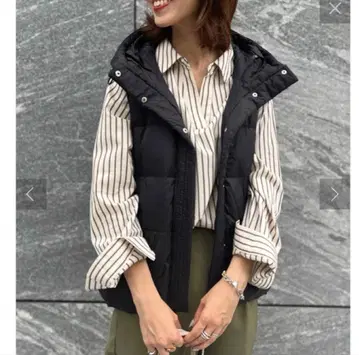 Chez toi 후드 다운 베스트 새상품