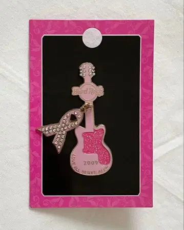 하드 록 카페 핑크토버 2009 핀 핑 배지