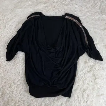 [ 새상품 ] JILLSTUART 7부 소매 백 오픈 니트탑 M 사이즈