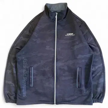 K-Swiss 저리 블루종 블랙 카모플라쥬 카모플라쥬 집업