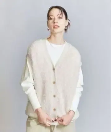 BEAUTY&YOUTH 알파카 블렌드 샤기 베스트