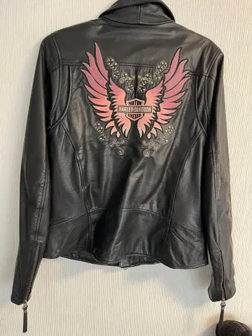Harley-Davidson 바이크 여성용 라이더 가죽 자켓 S