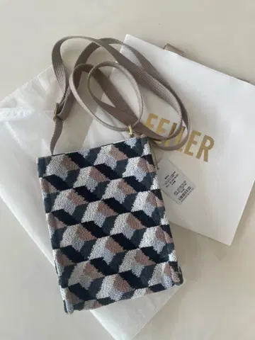 페일러 서카디안 플라워 큐브 기하학 숄더백