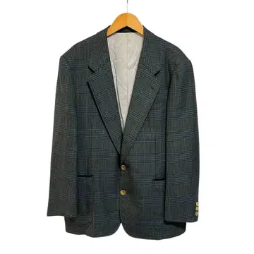 SU4 London CORNER 테일러드 자켓 그린 계열 체크