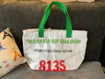 해외 소재 강아지 산책 가방, 런치백