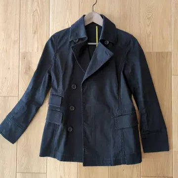 트렌치 자켓 코트 블랙 블랙