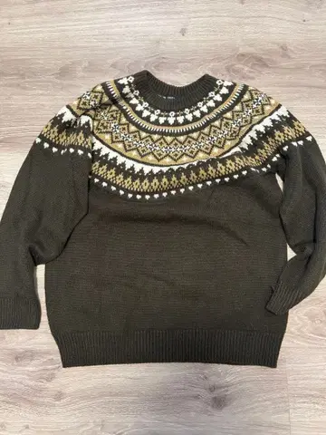 CRAFT 페어아일 패턴 스웨터 L 사이즈