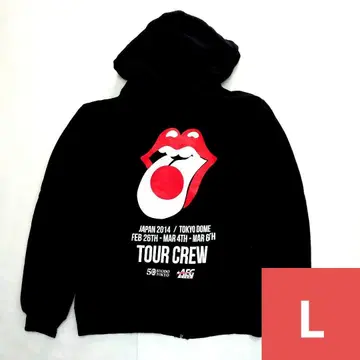 L 스태프 한정판 후디 새상품 롤링 스톤스 2014 투어 W57