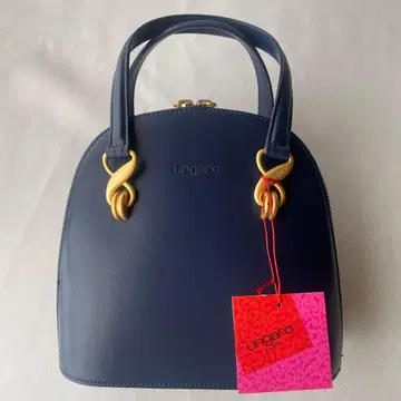 웅가로 네이비 핸드백