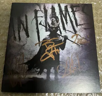 In Flames 사인 포함 소책자 데스메탈 1점만