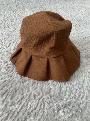 브라운 폴리에스테르 햇 프리 사이즈