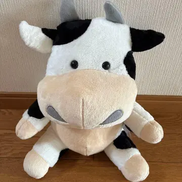 소 봉제 인형 빨간색 반다나 포함