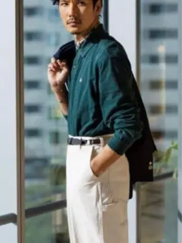 [하자 있음] 80년대 라코스테 프랑스제 긴팔 피케 셔츠 니시구치 슈헤이