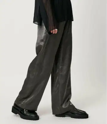 MARW UNITED ARROWS 와셔 새틴 팬츠 다크 그레이 36