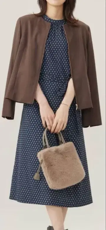 실세무 스웨이드 블루종 택 포함 새상품