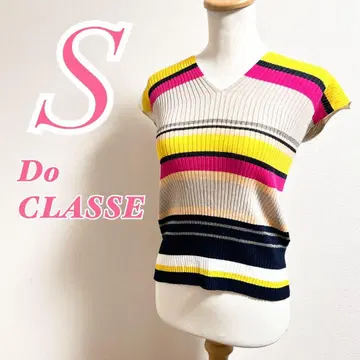 Do CLASSE 반팔 티셔츠 S 사이즈 보더 무늬 캐주얼 코디