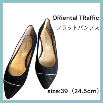 ORiental TRaffic 플랫 펌프스 블랙 24.5cm