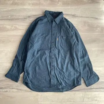 펜들턴 가죽 엘보 패치 긴팔 셔츠 새상품급 블루 그레이