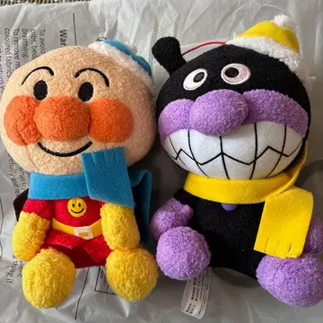 호빵맨 and 세균맨 봉제 인형 세트