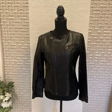 블랙 가죽 자켓 L 사이즈 양가죽