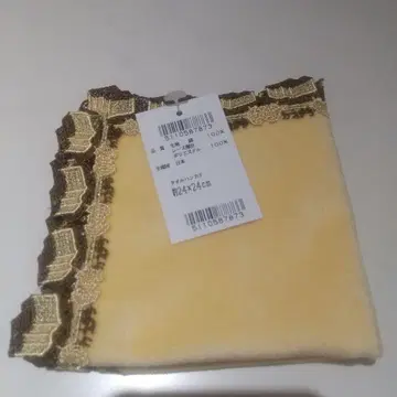 치카자와 레이스 후쿠사야 카스테라 손수건 옐로우 컬러