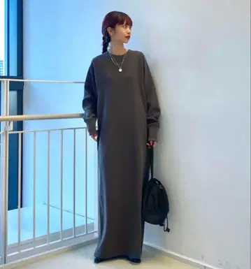 [ 새상품급 ] BEAUTY&YOUTH 더블 페이스 맥시 원피스