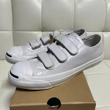 잭 퍼셀 화이트 벨크로 스니커즈