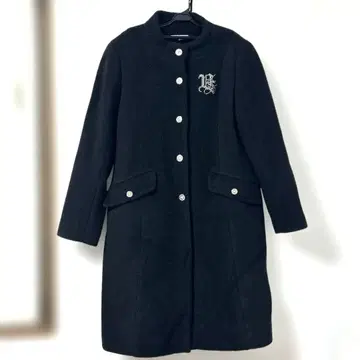 발렌자42 블랙 노카라 코트