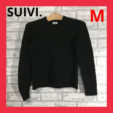 새상품급 SUIVI. 온워드 카시야마 가디건 복슬복슬 여성용 M 블랙