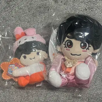 나니와단시/오오니시 류세이/치비 누이/산리오 콜라보 마스코트 2개 세트