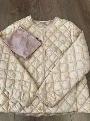 UNIQLO WARM PADDED 퀼팅 자켓 베이지 XL