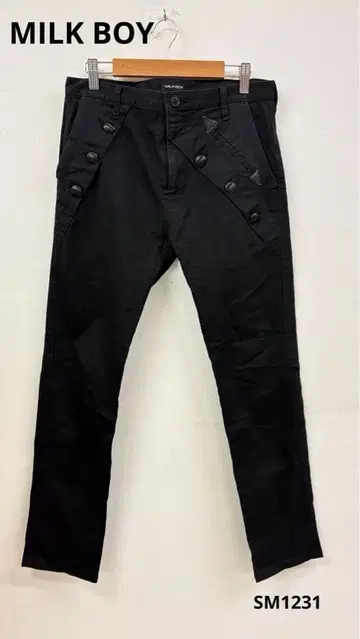 MILK BOY 디자인 버튼 팬츠