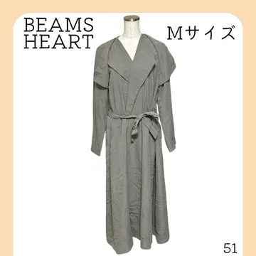 빔즈 노카라 트렌치코트 올리브