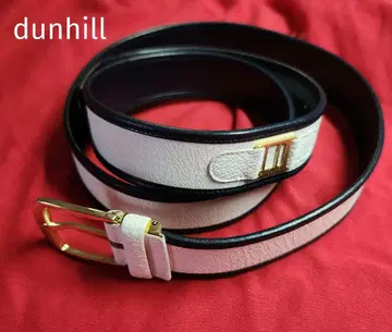 던힐 화이트 x 블랙 가죽 벨트 화이트 x 블랙 이탈리아제