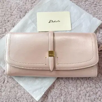 Dakota 핑크 가죽 장지갑