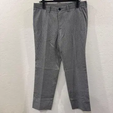 JOSEPH HOMME 그레이 체크 무늬 슬랙스