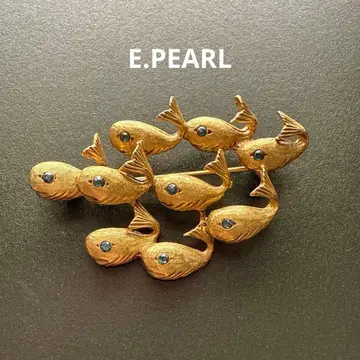 E.PEARL 빈티지 브로치 물고기