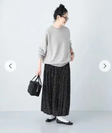 카구레 도트 개더 스커트