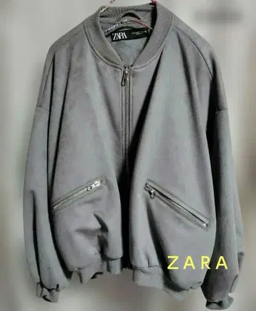 ZARA 그레이 스웨이드풍 자켓