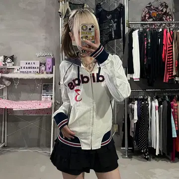 아디다스 집업 후드티 후드 지퍼 디자인 로고 Y2K